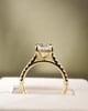 18k Yellow Gold | 3.2ct - F - VVS2 Oval Lab Diamond | Lab Diamond side stones