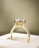 18k Yellow Gold | 3.2ct - F - VVS2 Oval Lab Diamond | Lab Diamond side stones