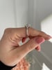 Platinum | 8.5x6.5mm Radiant Moissanite | Moissanite side stones