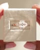 18k Rose Gold | 9x7mm Radiant Moissanite | Moissanite side stones