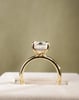 18k Yellow Gold | High Set  | 3.65ct - D - VVS2 Emerald Lab Diamond | Lab Diamond side stones