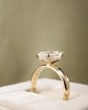 18k Yellow Gold | High Set | 3.09ct - D - VVS2 Emerald Lab Diamond | Lab Diamond side stones