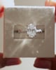 Platinum | 2ct - E - VS1 Oval Lab Diamond | Lab Diamond side stones