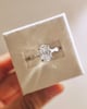 Platinum | 2ct - E - VS1 Oval Lab Diamond | Lab Diamond side stones