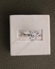Platinum | 1.79ct - D - VVS2 Oval Lab Diamond | Lab Diamond side stones