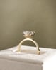 18k Yellow Gold | High Set | 2.05ct - F - VVS2 Elongated Cushion Lab Diamond
