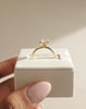 18k Yellow Gold | 8mm Round Moissanite
