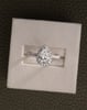 Platinum | 1.11ct - F - VVS2 Pear Lab Diamond | Lab Diamond side stones
