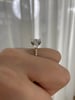18k Yellow Gold / Platinum | High Set | 9x7mm Elongated Cushion Moissanite | Moissanite side stones