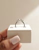Platinum | Low Set | 2ct - F - VS1 Elongated Cushion Lab Diamond | Lab Diamond side stones