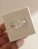 Platinum | Low Set | 2ct - F - VS1 Elongated Cushion Lab Diamond | Lab Diamond side stones