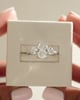 Platinum | Low Set | 2ct - F - VS1 Elongated Cushion Lab Diamond | Lab Diamond side stones