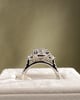 Platinum | High Set | 2.59ct - F - VVS2 Elongated Cushion Lab Diamond | Lab Diamond side stones