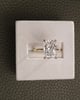 18k Yellow Gold | 5.09ct - F - VVS2 Radiant Lab Diamond | Lab Diamond side stones
