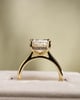 18k Yellow Gold | 5.09ct - F - VVS2 Radiant Lab Diamond | Lab Diamond side stones