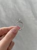 Platinum | 8.5x6.5mm Emerald Moissanite | Lab Diamond side stones