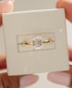 18k Yellow Gold | 2.01ct - F - VS1 Emerald Lab Diamond | Lab Diamond side stones