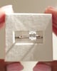 Platinum | 7.5x5.5mm Emerald Moissanite | Lab Diamond side stones