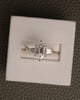 18k Yellow Gold | 1.85ct - D - VVS2 Elongated Hexagon Lab Diamond | Lab Diamond side stones