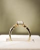 18k Yellow Gold | 1.67ct - D - VS1 Emerald Lab Diamond | Lab Diamond side stones