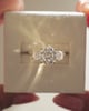 18k Yellow Gold | 8.5mm Round Moissanite | Moissanite side stones