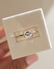 18k Yellow Gold | 8x6mm Emerald Moissanite