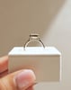 18k Yellow Gold | 8x6mm Emerald Moissanite