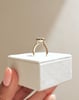 18k Yellow Gold | 7.5x5.5mm Emerald Moissanite