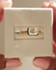 18k Yellow Gold | 7.5x5.5mm Emerald Moissanite