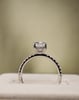 Platinum | 1.59ct - E - VS1 Oval Lab Diamond | Lab Diamond side stones
