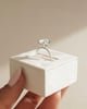 Platinum | 11x8mm Oval Moissanite | Lab Diamond side stones