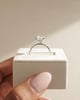 Platinum | 11x8mm Oval Moissanite | Lab Diamond side stones