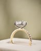 18k Yellow Gold / Platinum | 3.01ct - F - VS2 Oval Lab Diamond | Lab Diamond side stones