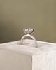 Platinum | 1.55ct - F - VVS2 Oval Lab Diamond | Lab Diamond side stones