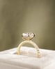 18k Yellow Gold | 2.59ct - D - VVS2 Oval Lab Diamond | Lab Diamond side stones