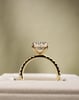 18k Yellow Gold | 2.89ct - F - VVS2 Oval Lab Diamond | Lab Diamond side stones