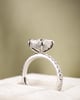 Platinum | 2.55ct - E - VVS2 Oval Lab Diamond | Lab Diamond side stones