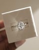 Platinum | 9x6.5mm Oval Moissanite | Lab Diamond side stones