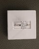 Platinum | 2.57ct - F - VVS2 Elongated Cushion Lab Diamond | Lab Diamond side stones