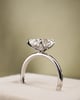 Platinum | 2.9ct - E - VVS2 Elongated Cushion Lab Diamond | Lab Diamond side stones