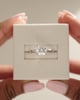 Platinum | 7mm Cushion Moissanite | Lab Diamond side stones