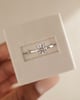 Platinum | 6.5mm Cushion Moissanite | Lab Diamond side stones