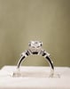 Platinum | High Set | 2.1ct - E - VS1 Elongated Cushion Lab Diamond | Lab Diamond side stones