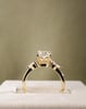 18k Yellow Gold | High Set | 2.02ct - F - VS1 Elongated Cushion Lab Diamond | Lab Diamond side stones