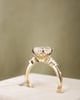 18k Yellow Gold | High Set | 2.02ct - F - VS1 Elongated Cushion Lab Diamond | Lab Diamond side stones