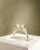 18k Yellow Gold | Low Set | 2.32ct - D - VVS1 Elongated Cushion Lab Diamond | Lab Diamond side stones