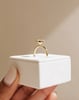 18k Yellow Gold | 9x6.5mm Oval Moissanite