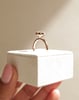 18k Rose Gold | 9x6.5mm Oval Moissanite