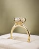 18k Yellow Gold | 3.08ct - F - VVS2 Oval Lab Diamond | Lab Diamond side stones