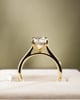 18k Yellow Gold | 3.08ct - F - VVS2 Oval Lab Diamond | Lab Diamond side stones